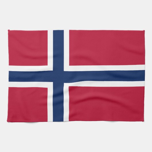 Vlag van Noorwegen Theedoek (Horizontaal)