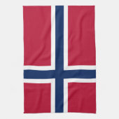 Vlag van Noorwegen Theedoek (Verticaal)