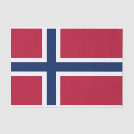 Vlag van Noorwegen Tissuepapier (Voorkant)