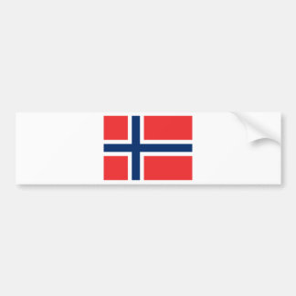 Vlag van Noorwegen - vlaggen van Noorwegen - Det n Bumpersticker