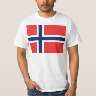 Vlag van Noorwegen - vlaggen van Noorwegen - Det n T-shirt