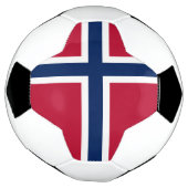 Vlag van Noorwegen Voetbal (Gedraaid)