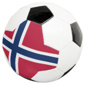 Vlag van Noorwegen Voetbal (Drie kwart)