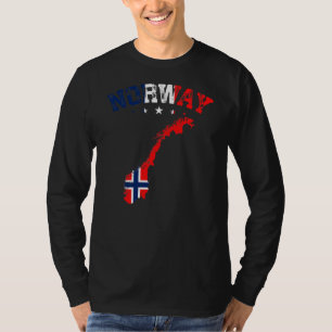 Vlag van Noorwegen voor de Mannen van vrouwen Kind T-shirt