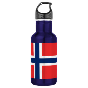 Vlag van Noorwegen Waterfles