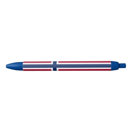 Vlag van Noorwegen Zwarte Inkt Pen (Voorkant)