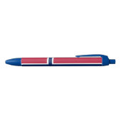 Vlag van Noorwegen Zwarte Inkt Pen (Bovenkant)