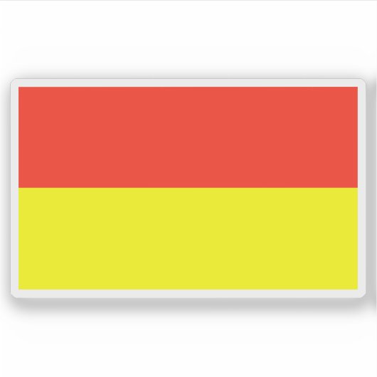 Vlag van Nordhorn, Duitsland Sticker (Voorkant)