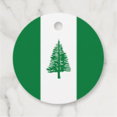 vlag van Norfolk Bedankjes Labels (Achterkant)