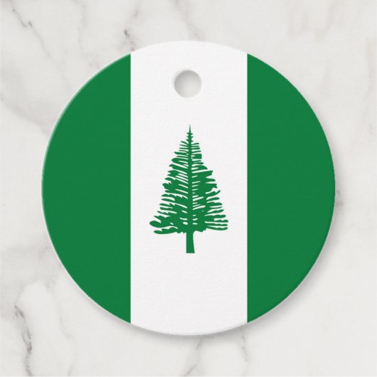 vlag van Norfolk Bedankjes Labels (Voorkant)