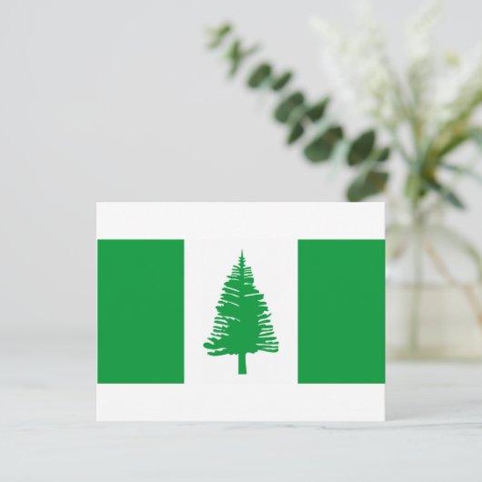 vlag van Norfolk Briefkaart (Staand voorkant)