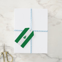 vlag van Norfolk Cadeaulabel