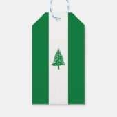 vlag van Norfolk Cadeaulabel (Achterkant)