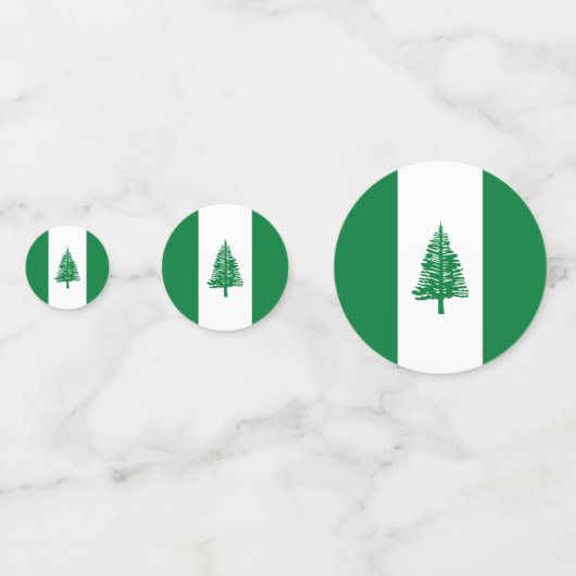 vlag van Norfolk Confetti (Achterkanten)