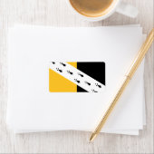 Vlag van Norfolk County, Engeland Labels (Insitu)