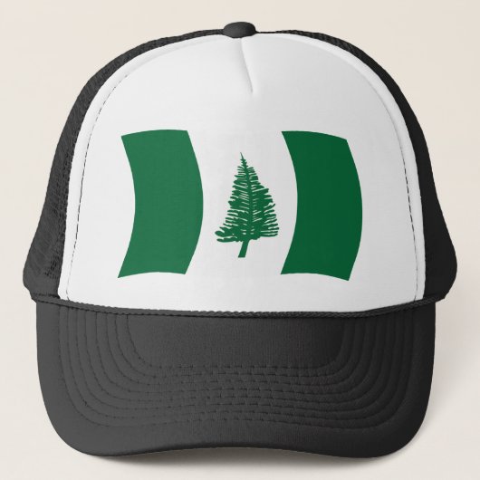 Vlag van Norfolk-eiland Muts Trucker Pet (Voorkant)