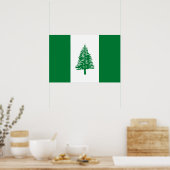 Vlag van Norfolk-eiland Poster (Keuken)