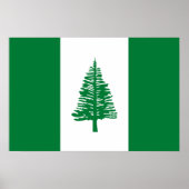 Vlag van Norfolk-eiland Poster (Voorkant)