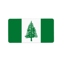 Vlag van Norfolk Etiket