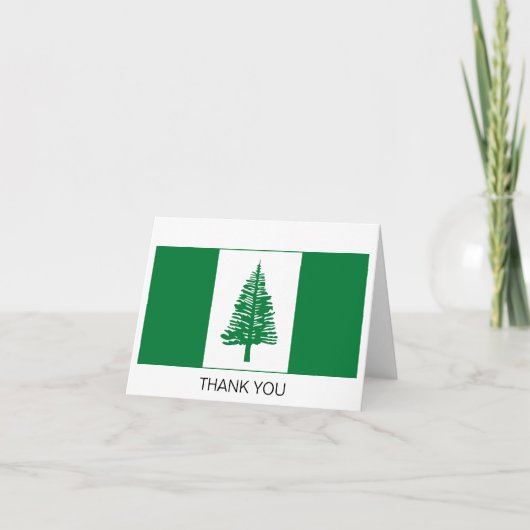 Vlag van Norfolk Island Bedankkaart (Voorkant)