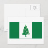Vlag van Norfolk Island Briefkaart (Voorkant / Achterkant)