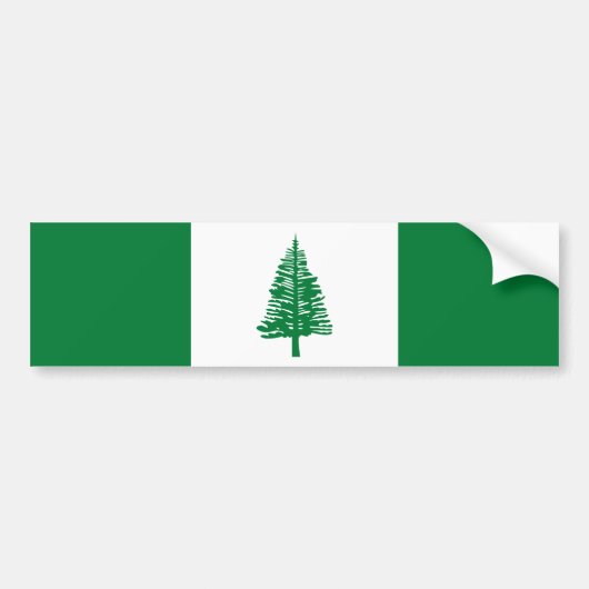 Vlag van Norfolk Island Bumpersticker (Voorkant)