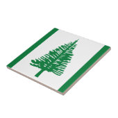 Vlag van Norfolk Island Ceramic Tile Tegeltje (Zijkant)