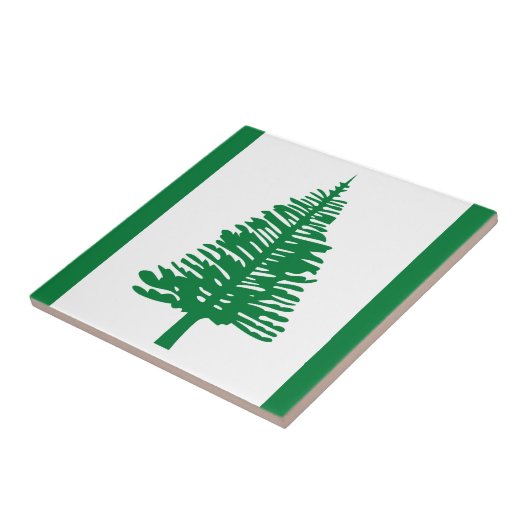 Vlag van Norfolk Island Ceramic Tile Tegeltje (Zijkant)