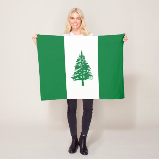 Vlag van Norfolk Island Fleece Deken (In situ)