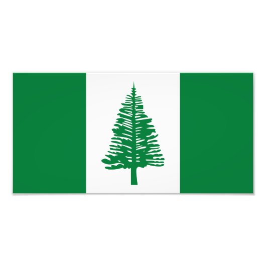 Vlag van Norfolk Island Foto Afdruk (Voorkant)