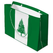 Vlag van Norfolk Island Groot Cadeauzakje (Achterkant Gekanteld)
