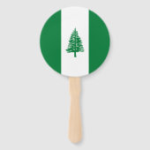 Vlag van Norfolk Island Handwaaier (Achterkant)