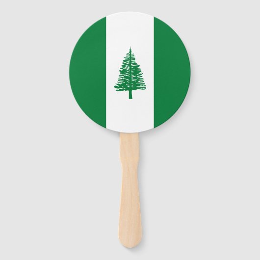 Vlag van Norfolk Island Handwaaier (Voorkant)