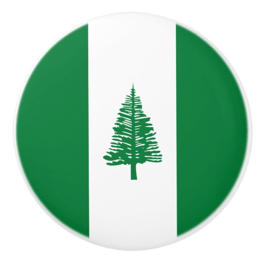 Vlag van Norfolk Island Keramische Knop (Voorkant)