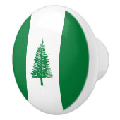 Vlag van Norfolk Island Keramische Knop (Rechts)