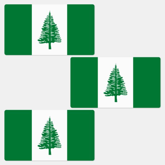 Vlag van Norfolk Island Labels (Groep)