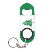 Vlag van Norfolk Island Mini Flessenopener (Voorkant)