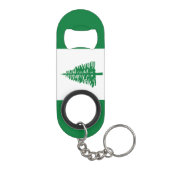 Vlag van Norfolk Island Mini Flessenopener (Achterkant)