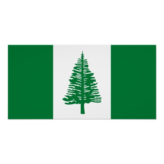 Vlag van Norfolk Island Perfect Poster (Voorkant)