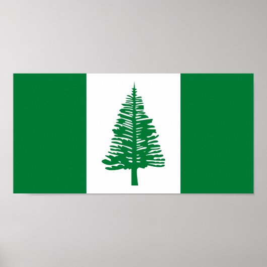Vlag van Norfolk Island Poster (Voorkant)