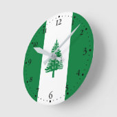 Vlag van Norfolk Island Ronde Klok (Hoek)