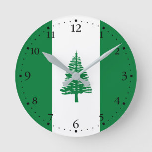 Vlag van Norfolk Island Ronde Klok