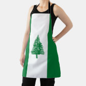 Vlag van Norfolk Island Schort (Insitu)