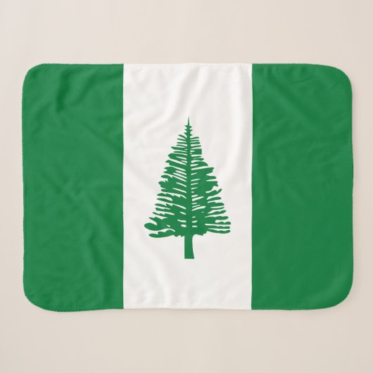 Vlag van Norfolk Island Sherpa Deken (Voorkant (horizontaal))