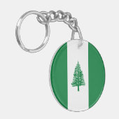 Vlag van Norfolk Island Sleutelhanger (Voorkant Links)