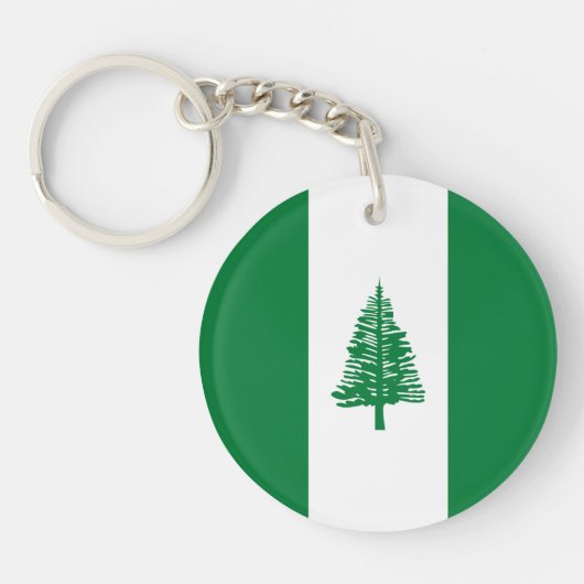 Vlag van Norfolk Island Sleutelhanger (Voorkant)