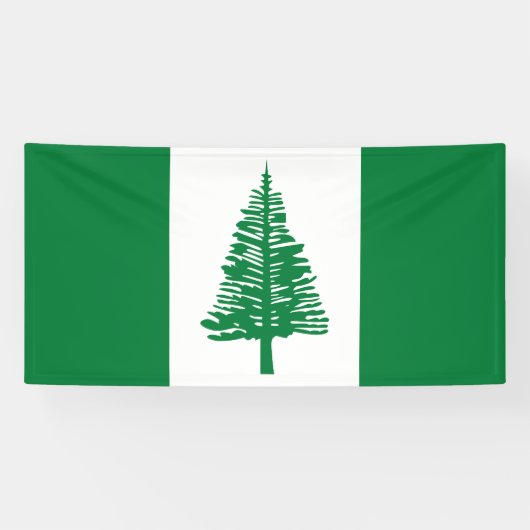 Vlag van Norfolk Island Spandoek (Horizontaal)