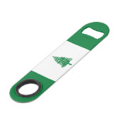 Vlag van Norfolk Island Speed Flessenopener (Voorkant Gekanteld)