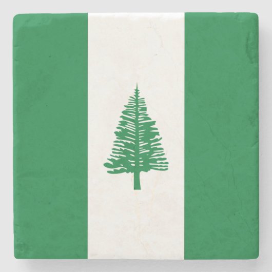 Vlag van Norfolk Island Stenen Onderzetter (Voorkant)
