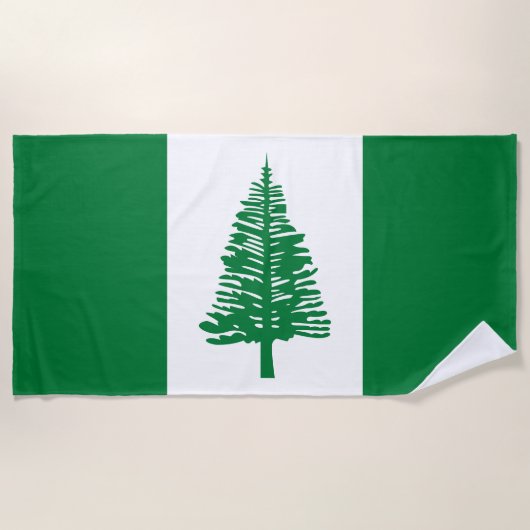 Vlag van Norfolk Island Strandlaken (Voorkant)